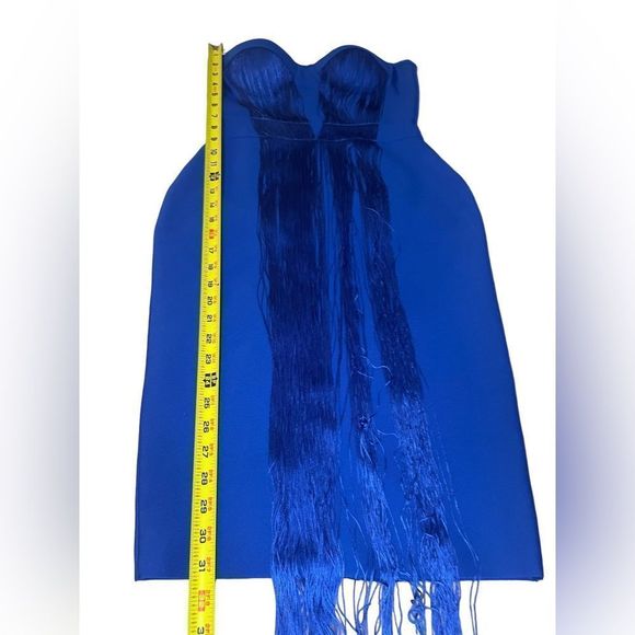 NWT Women’s Formal/ Party/ Bodycon/Strapless Blue Dress - Picture 6 of 16